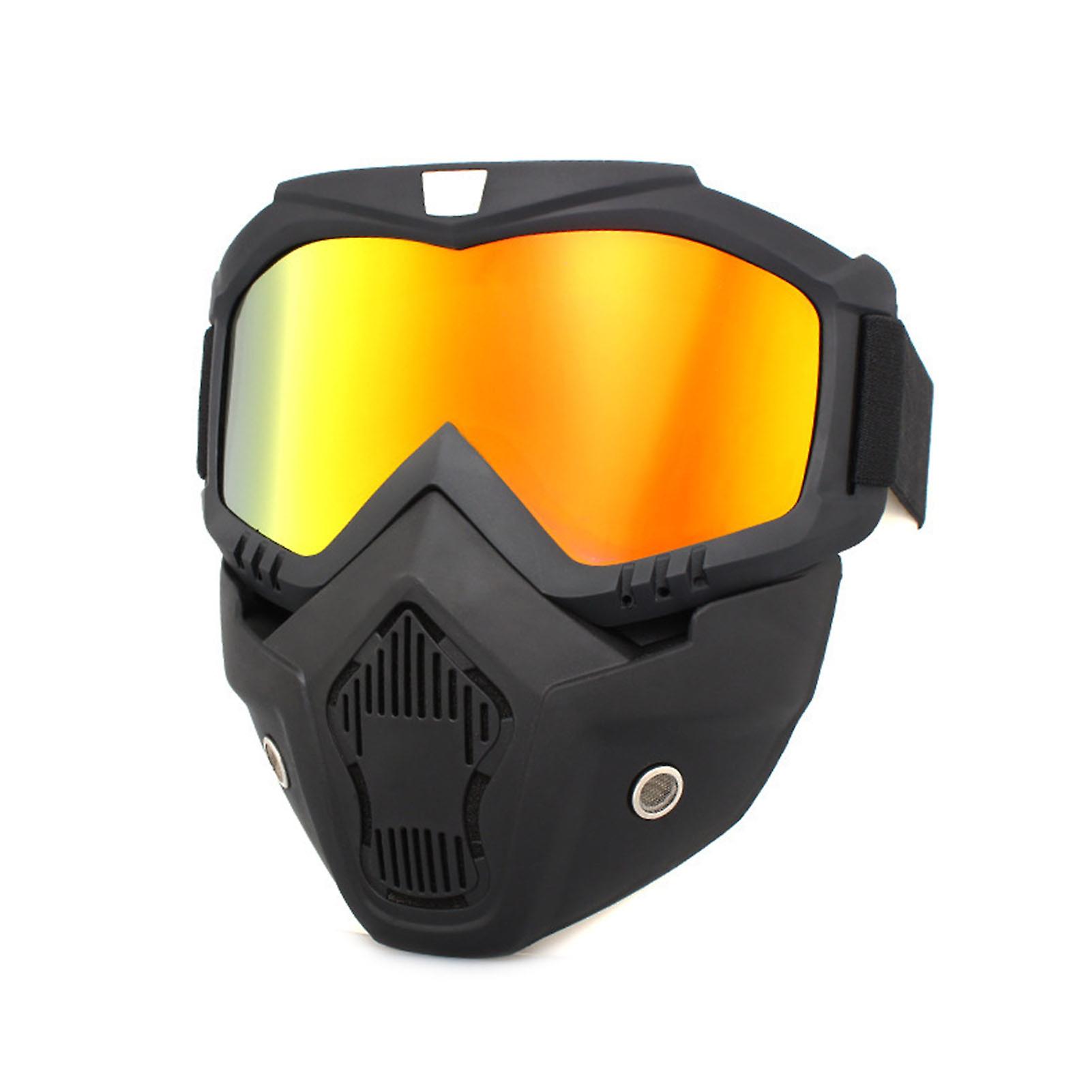 Motorcycle Windproof Goggles Off Road Black Frame 18.5x18x2cm