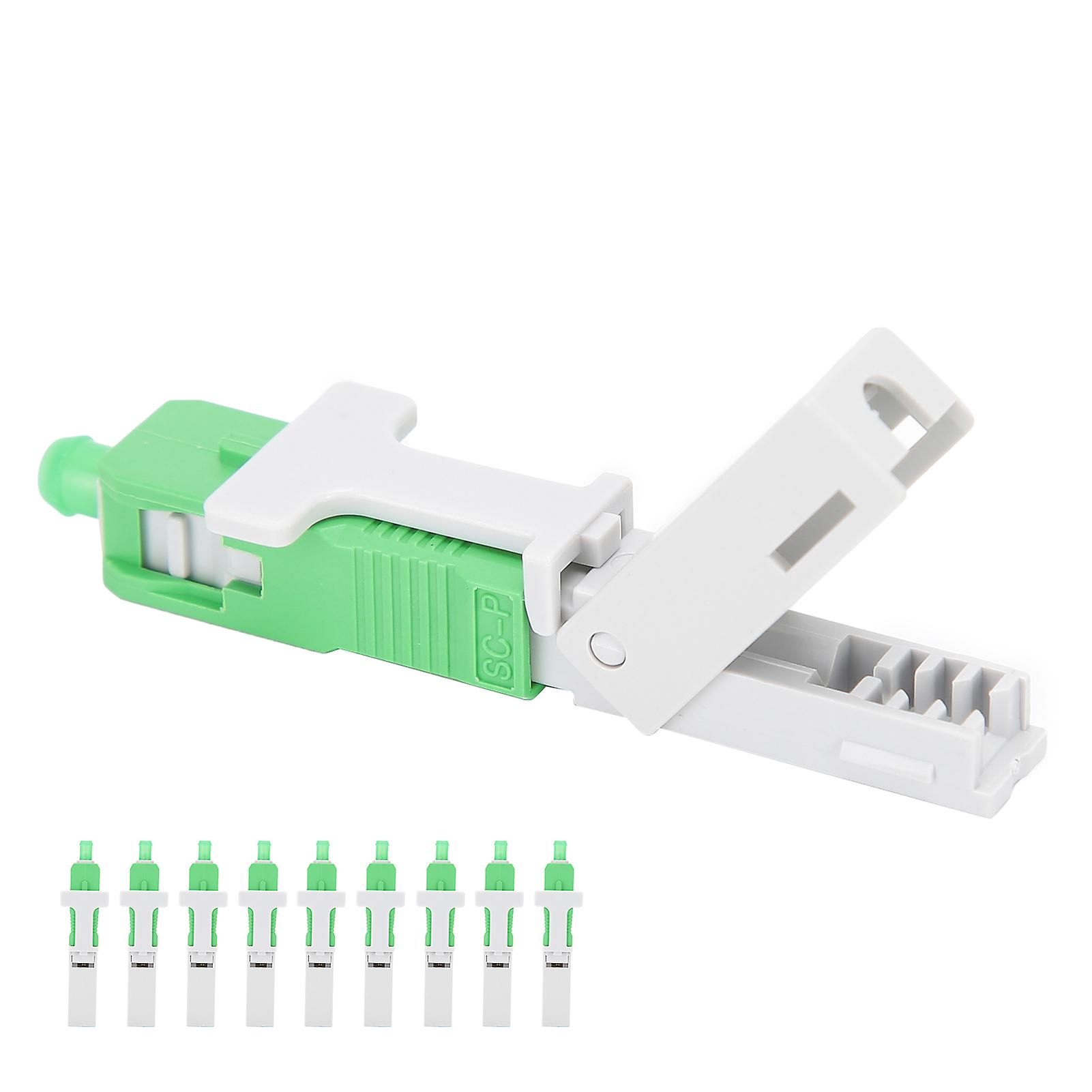 10Pcs Fiber Optic Quick Connector Embedded SC/for APC Fast Cold Connecting Joint Adapter