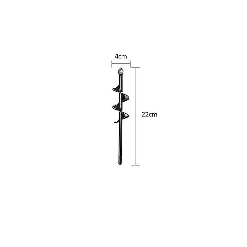 Garden Auger Drill Bit, Spiral Garden Drill Bits, Convenient Planting Tool for Quickly Making Hole and Planting Flowers Trees Shrubs 4*22cm