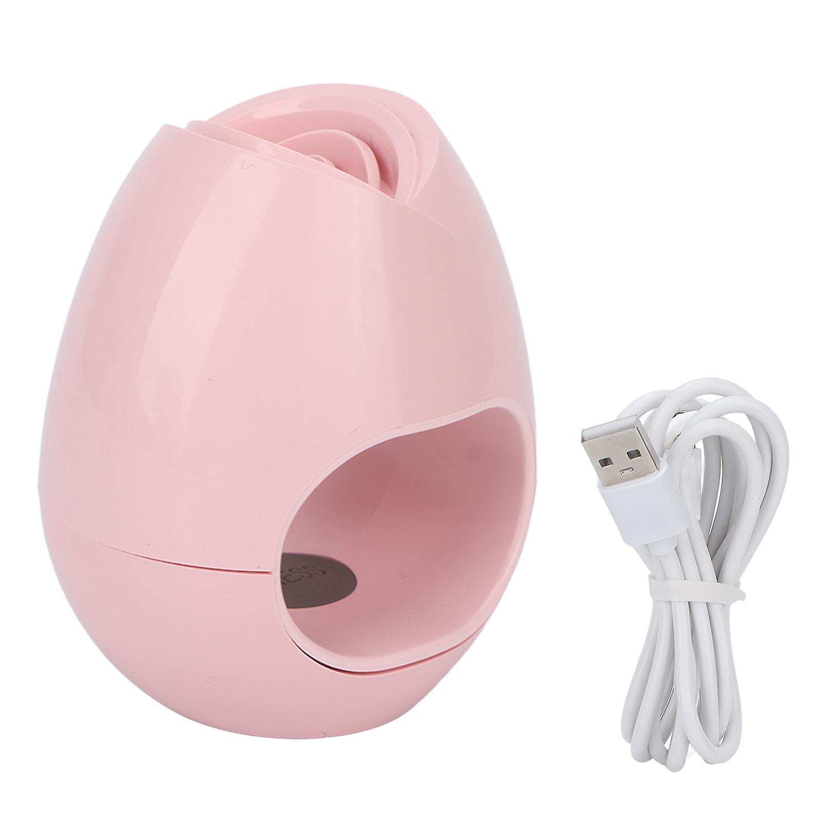 Portable and Lightweight Rose-Shaped Nail Lamp, 16W Power for Curing All Gel Polish, Higher Efficiency Four High-Efficiency Led Chips with USB