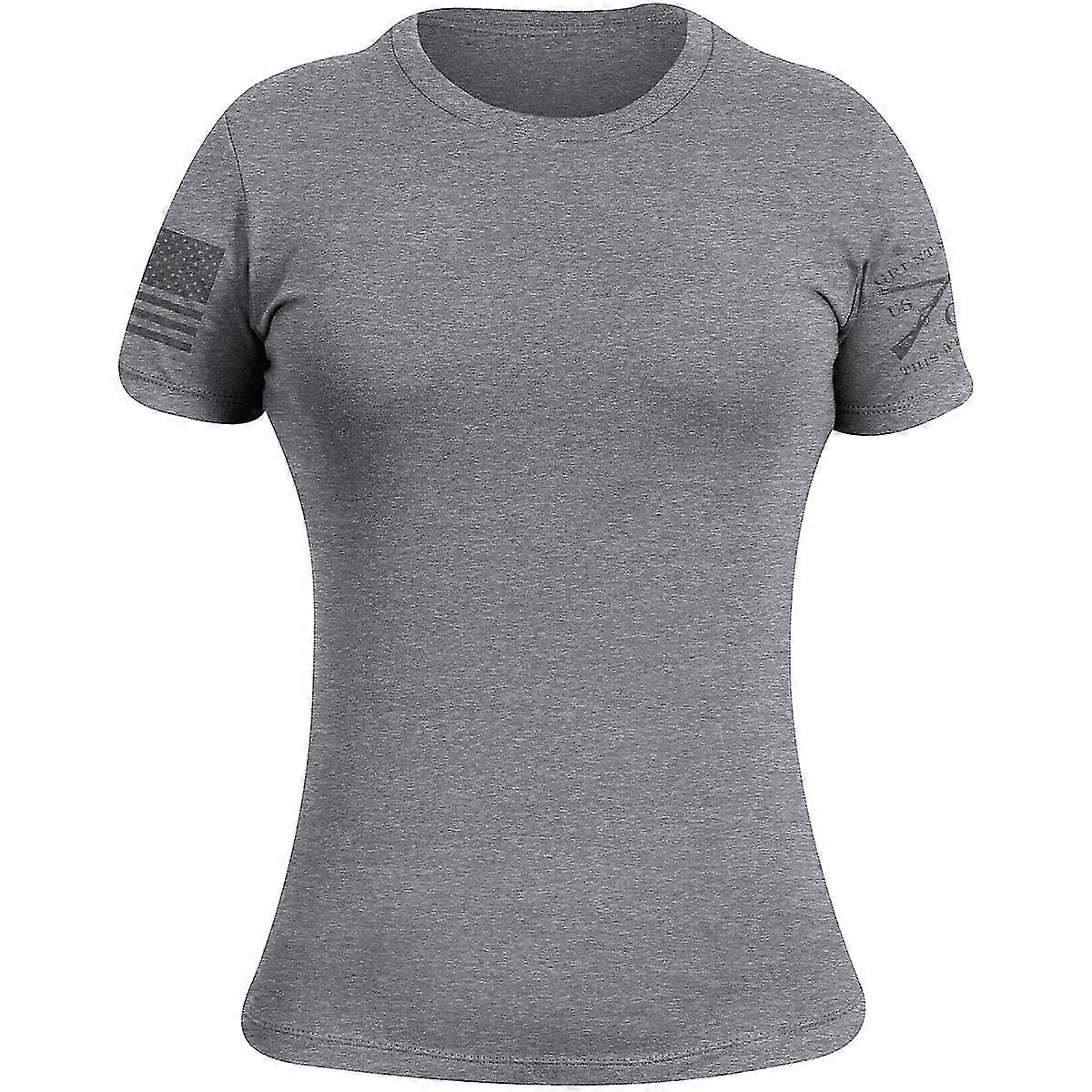 Grunt Style Women's Ghost Basic T-Shirt - Dark Heather Gray