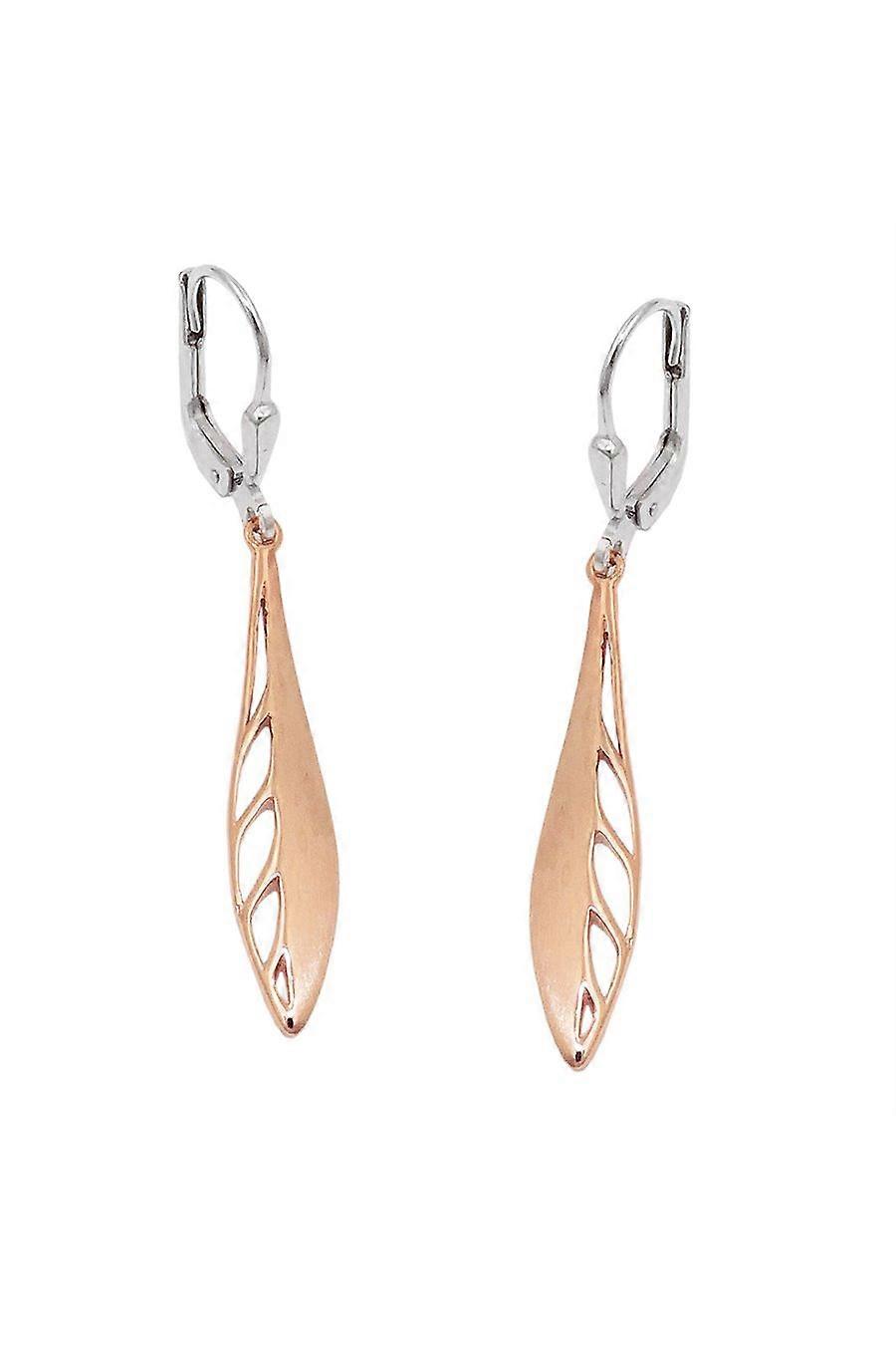 Leverback Earring Bicolor 14k Redgold - Gl431458