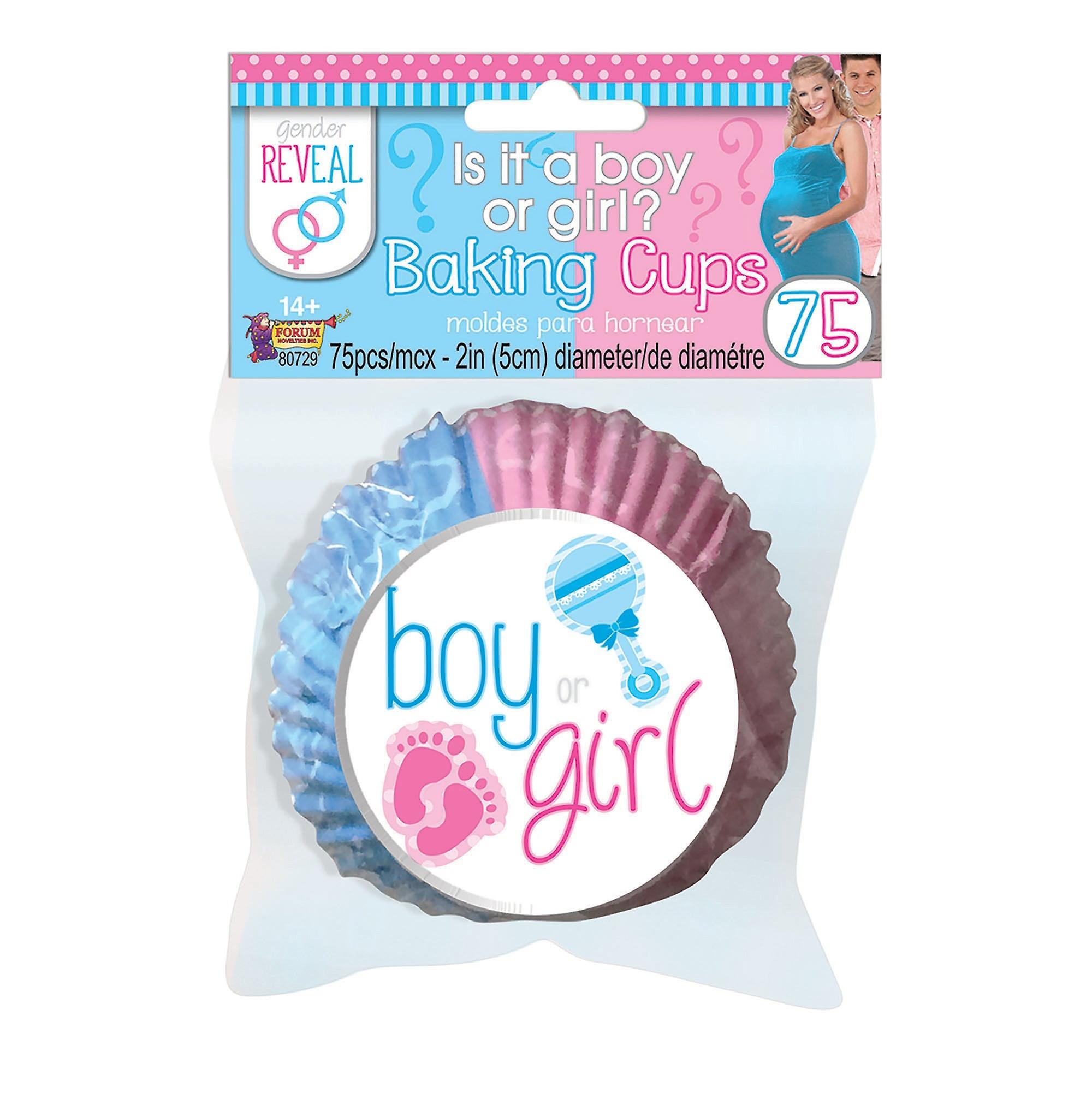 Gender Reveal Baking Cups X80729