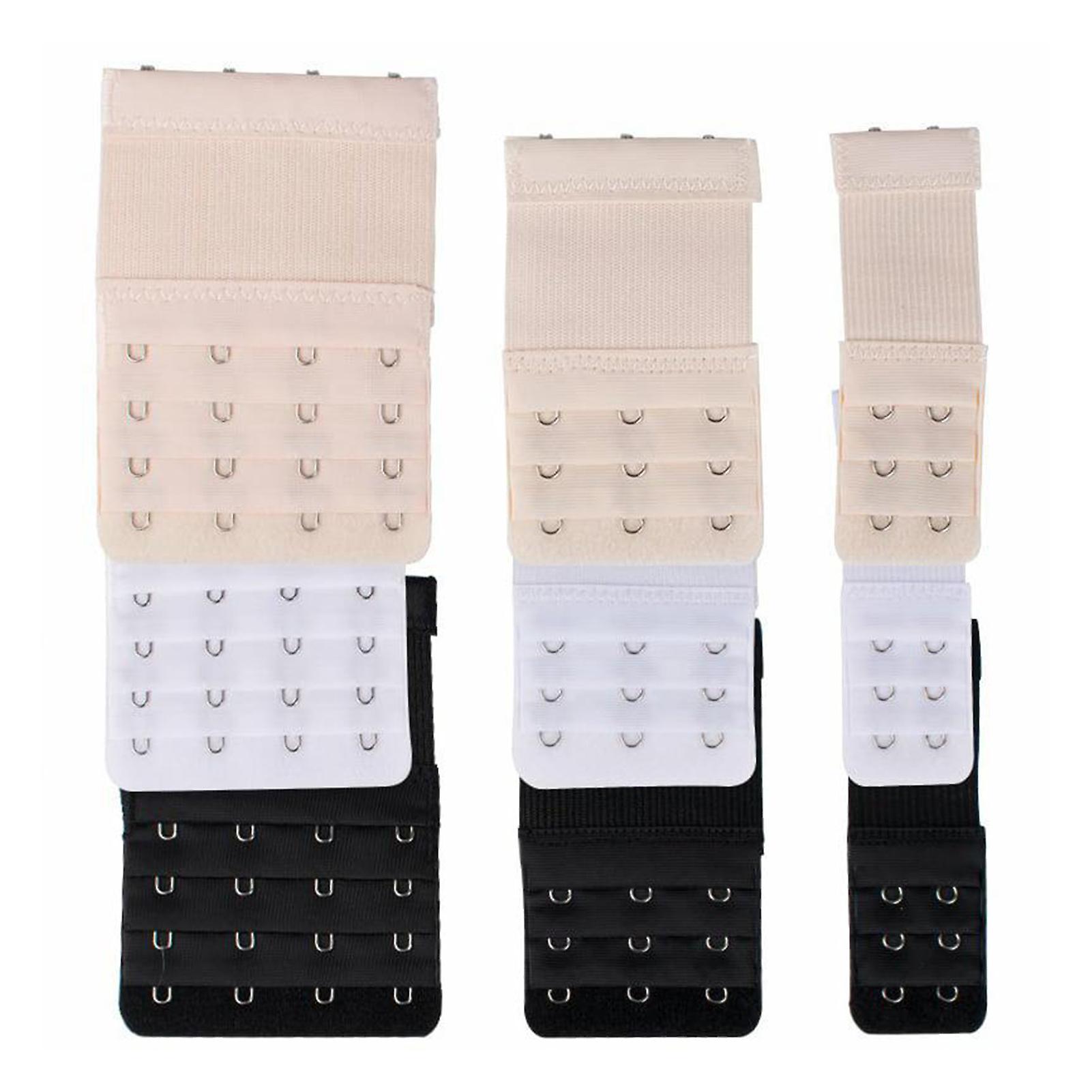 Solid-Color Bra Extenders 9 Piece Set Comfy Elastic Bra Extension Strap for Pregnancy