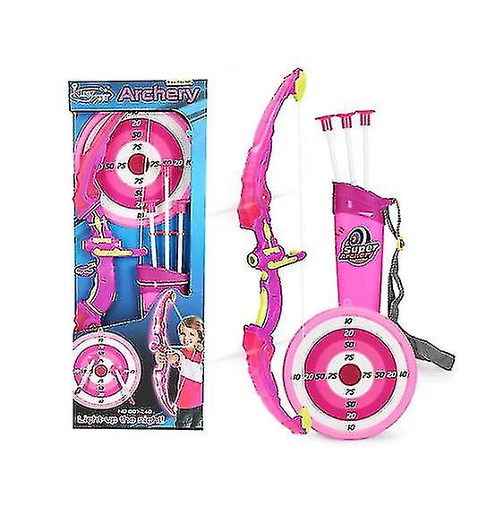 2023-ילדים קל קשת וחץ המשחק להגדיר עם יניקה, 4-8 שנים מתנה צעצוע ילד Girl_b