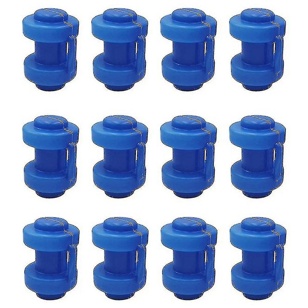 12 Pcs Trampoline Caps 25 Mm,trampoline End Caps For Attaching The Safety Net To The Net Poles Of T