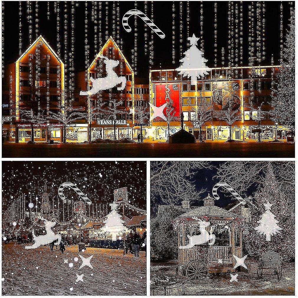 Lampor Vattentät Ip44 Utomhus / Inomhus 4w 4 Leds Färgglada Led Projektor Jul