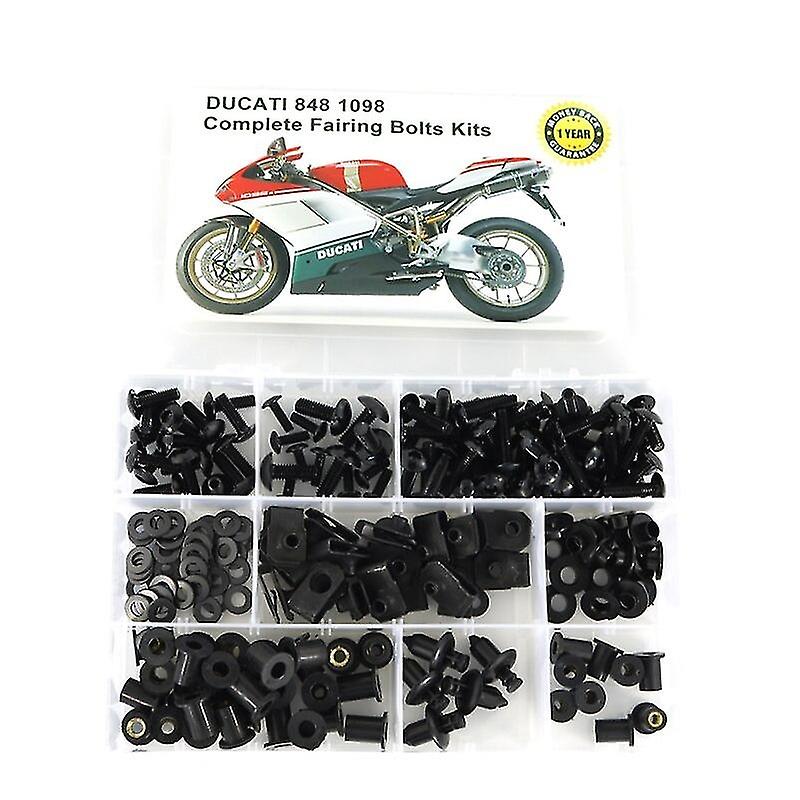 Fit For Ducati 848 1098 Motorcycle Accessories Complete Full Fairing Bolts Kit Kits Cowling Windshie