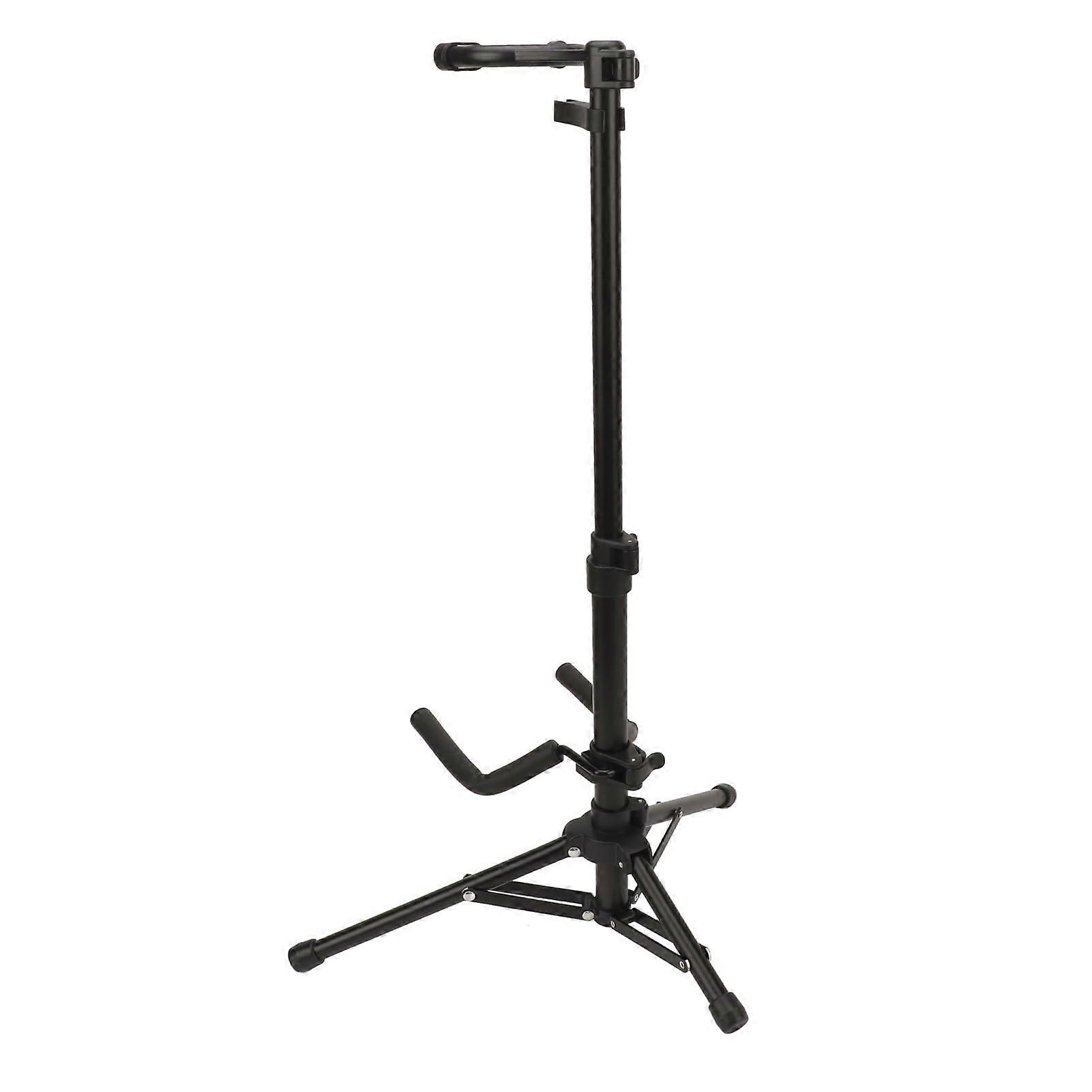 Ukulele Violin Stand Adjustable Height Aluminum Alloy Instrument Stand with Lock Buckle Side Bow Bracket