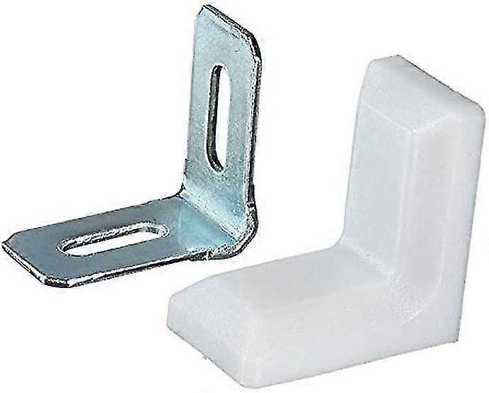 40 Pcs Metal Plastic L Shaped Angle Bracket, L Shape Cover Right Angle Corner Brace