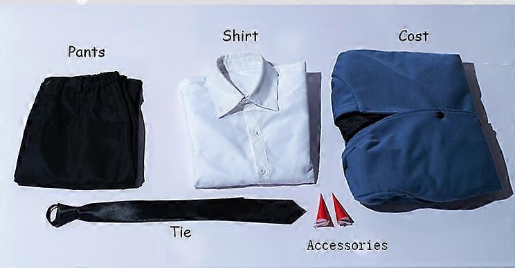 أنيمي بالمنشار رجل السلطة تأثيري زي الدم الشيطان الأزرق موحدة مجموعة كاملة السلطة هالوين