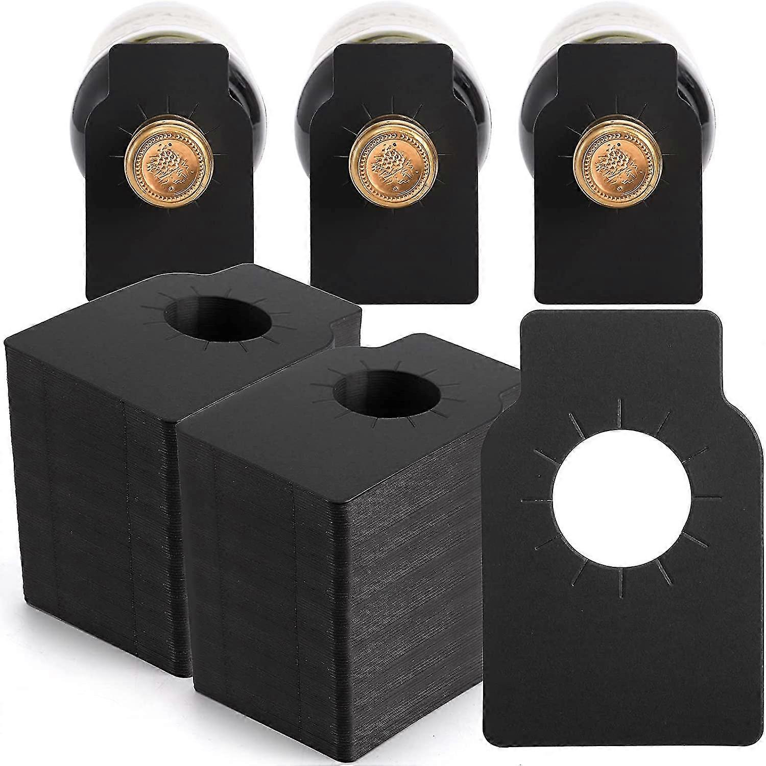 300 Pcs Wine Bottle Tags Kraft, Paper Wine Cellar Labels, Reusable Custom Plain Bottle Neck Gift Tags