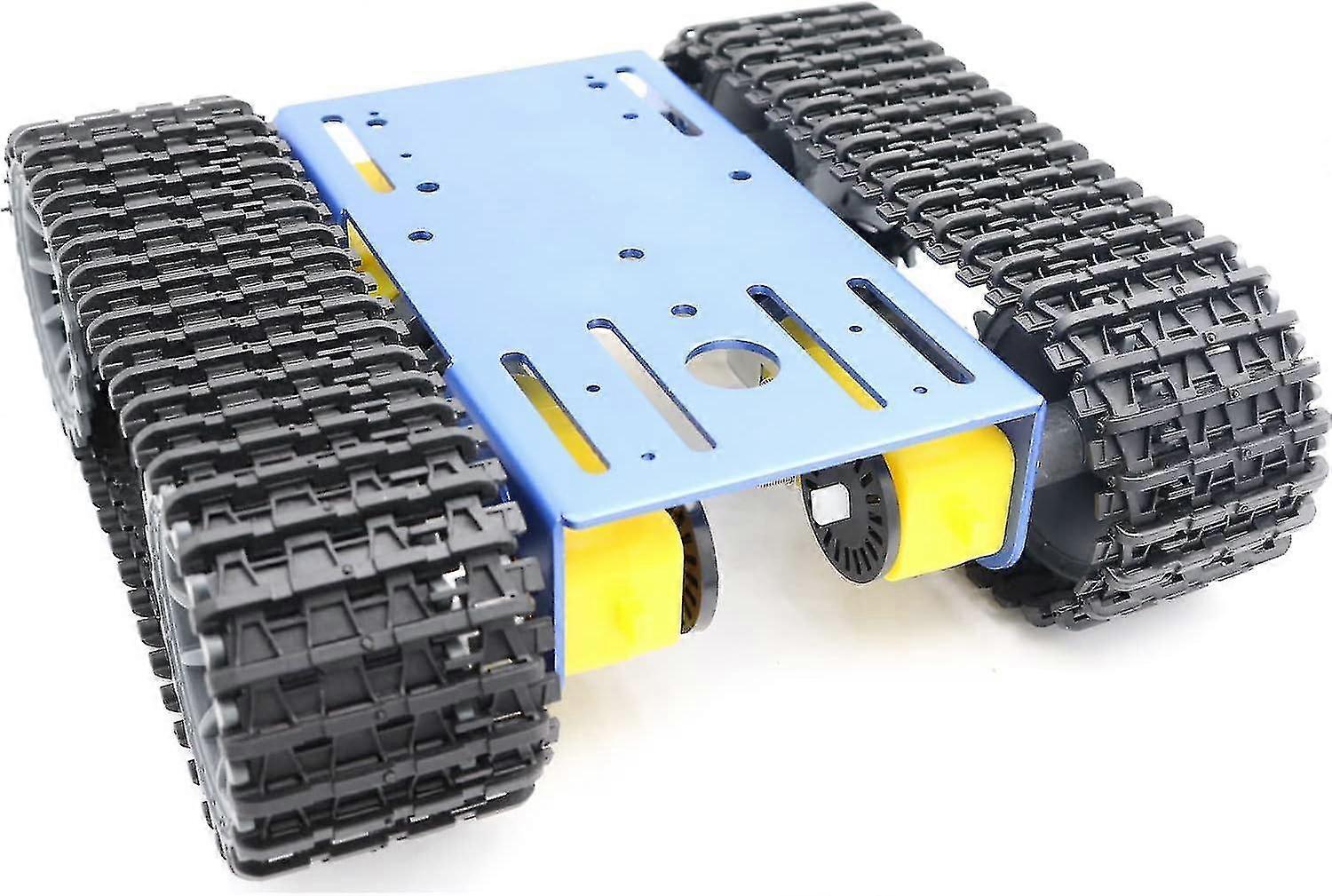Robot urmărit RC Tank Șasiu Kit cu 4pcs DC Tt Motoare pentru Arduino Uno R3, Raspberry Pie, Steam Education, Tt04 Metal Crawler Smart Tank Car Șasiu