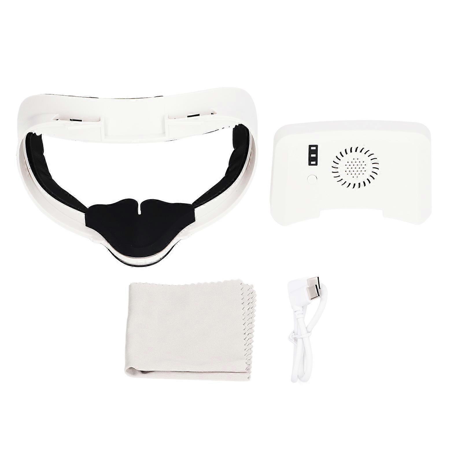 Gas Circulation Fan 3 Speeds Heat Dissipation Prevent Fogging Soft Pad Cooling Fan For Quest 2 Vr