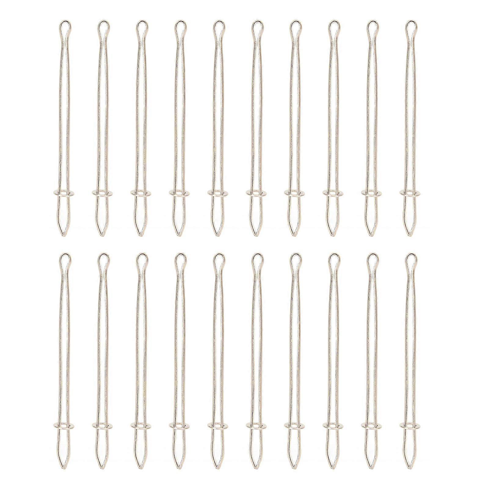 20PCS Metal Drawstring Threaders Elastic Threader Drawstring Rope Tool Threaders for Sewing DIY Tools