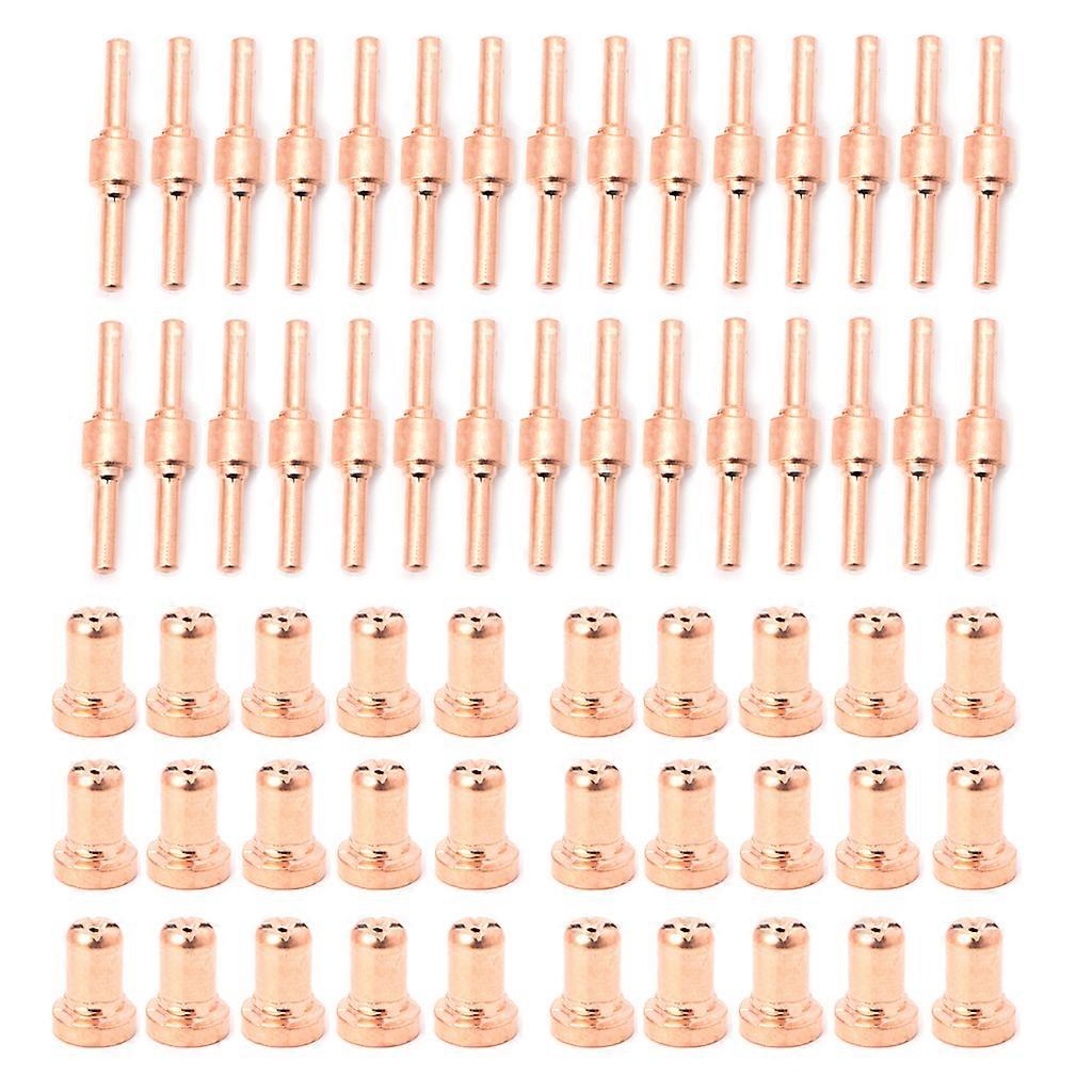 60PCS  Extended Long Plasma Cutter Tip Electrodes&Nozzles Kit  Welding Nozzle