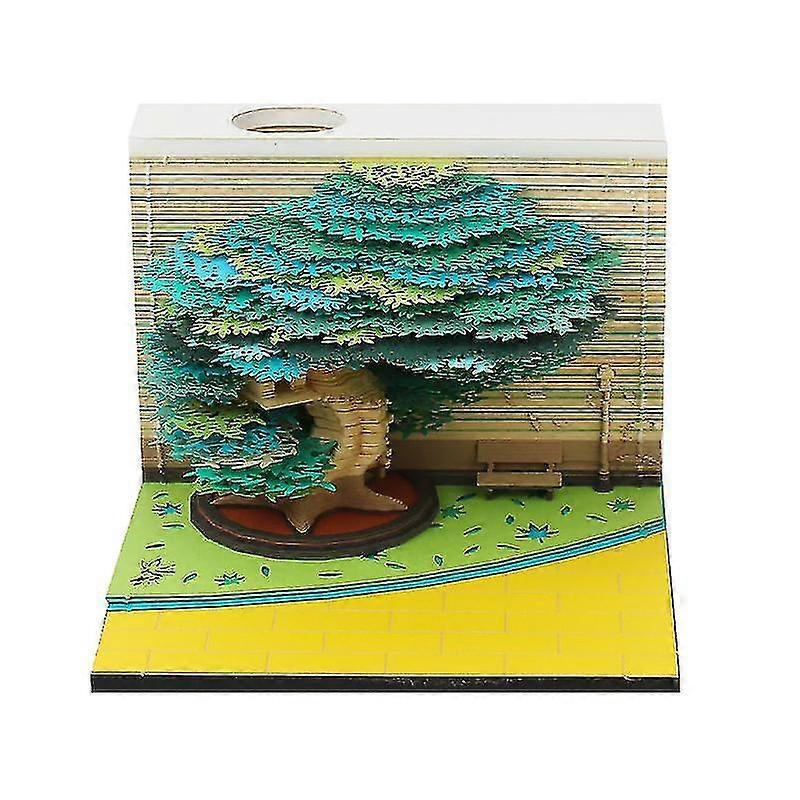 Desk Calendar With Led Lights, 2024 Calendar Memo Pad, Creative Desk Calendar Diy Notes Notepad, 3d Art Calendar Paper Carving