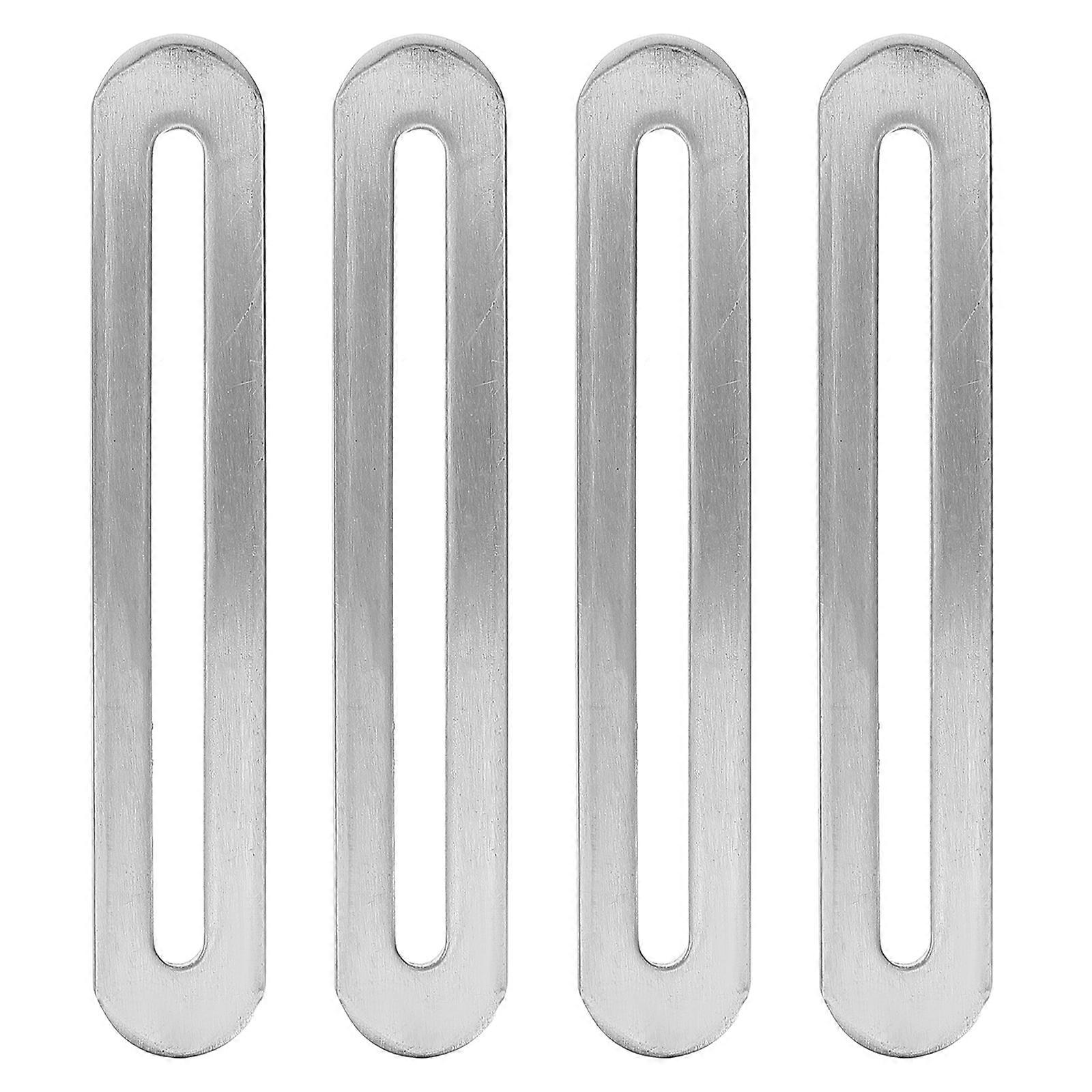 4pcs Flat Mending Plate Support Chair Drawer Connector Furniture Slideable Brackets