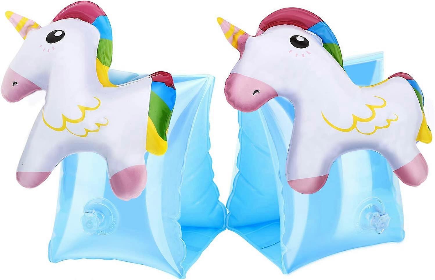 Barnas oppblåsbare svømming Float Sleeves Svømming Training Hjelpemidler (enhjørning, 1 par)