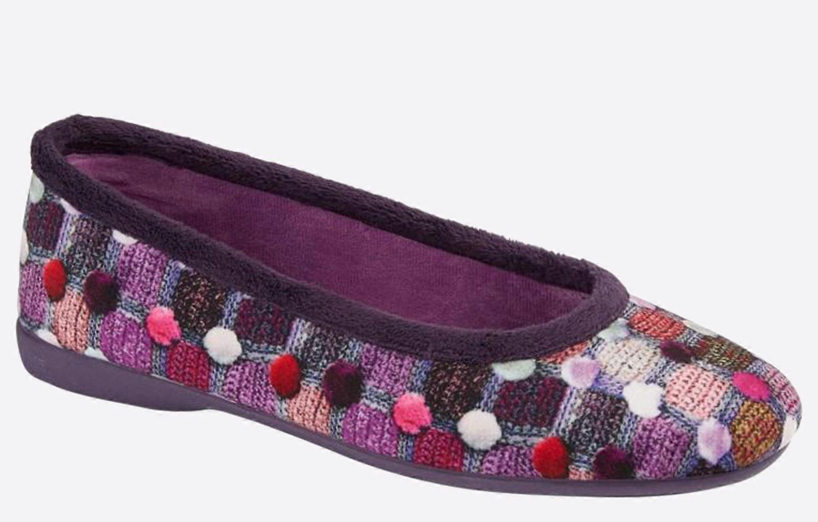 Sleepers Samira MEMORY FOAM Slippers Purple/Multi