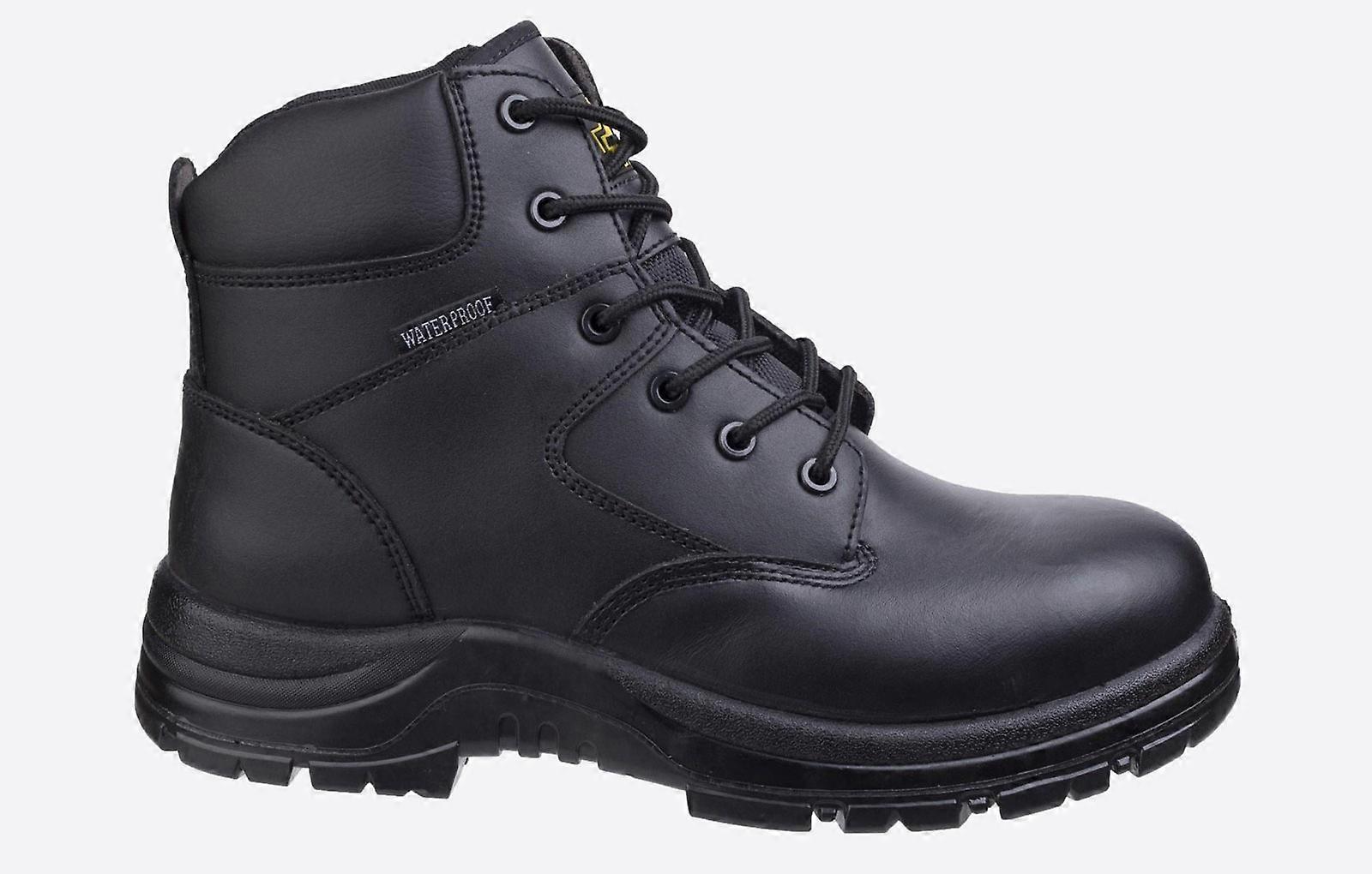Amblers FS006C Leather Waterproof Safety Boot Black