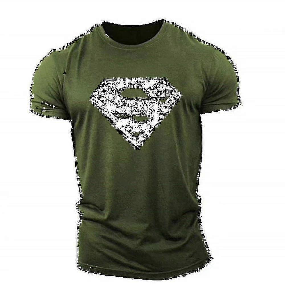 Superman Vasküler Spor Salonu Antrenman Üst Kısa Kollu Tişört