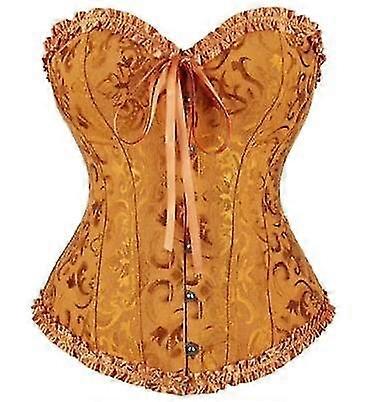 מחוכים סקסיים חזה חולצות תחרה פרחוניות לנשים פרח דפוס וינטג' מחוך סאטן גותי הלבשה תחתונה קורסלט אוברסט מידות גדולות