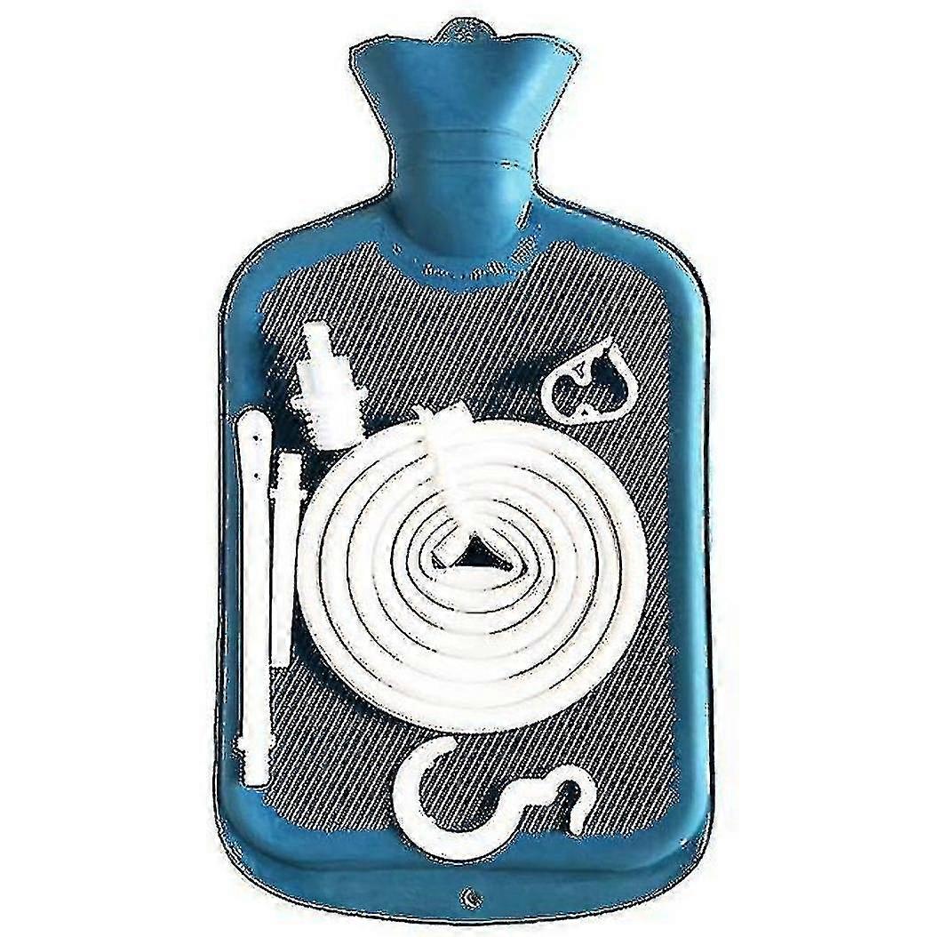 Colon Cleanse Enema Bag With Tubing Water Bottle Shower Douche & Home Adult Enema Kit Linglai