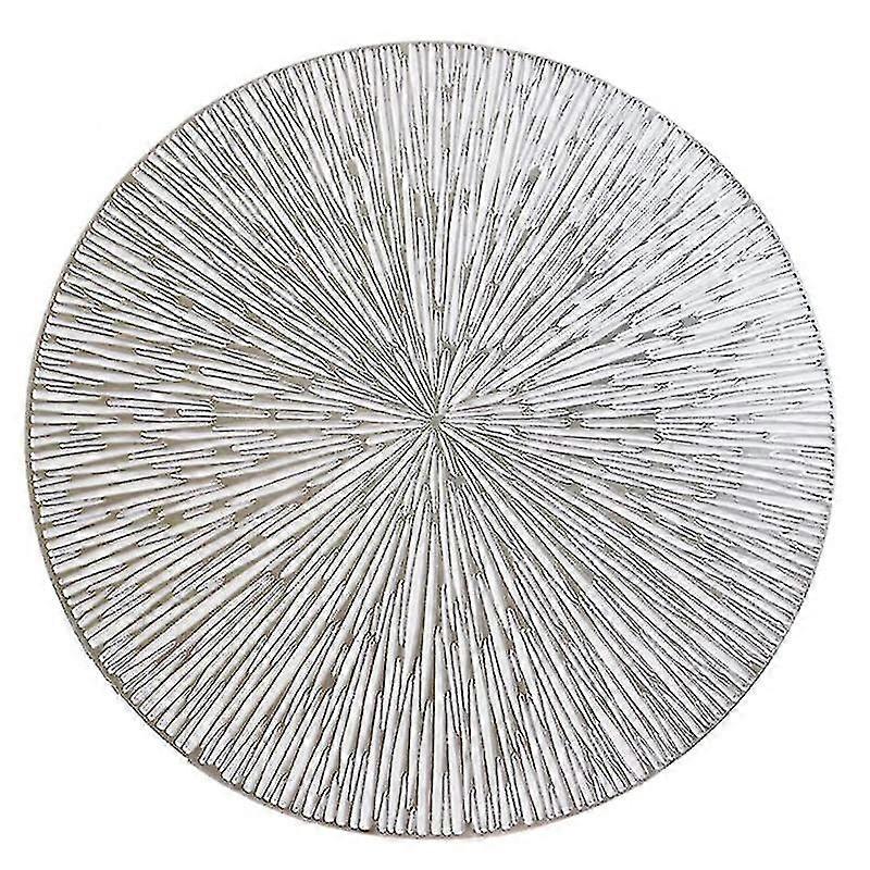 round placemats compatible with dining table set of 4,silver