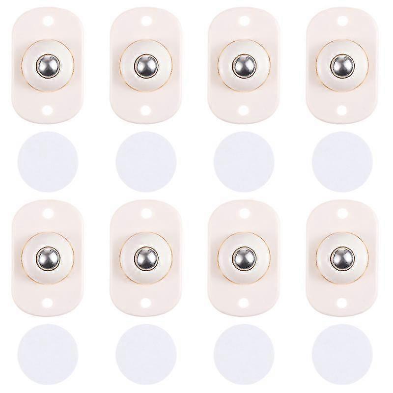8pcs Convenient Sticky Caster Storage Case Caster Self-Adhesive Wheel Box Caster