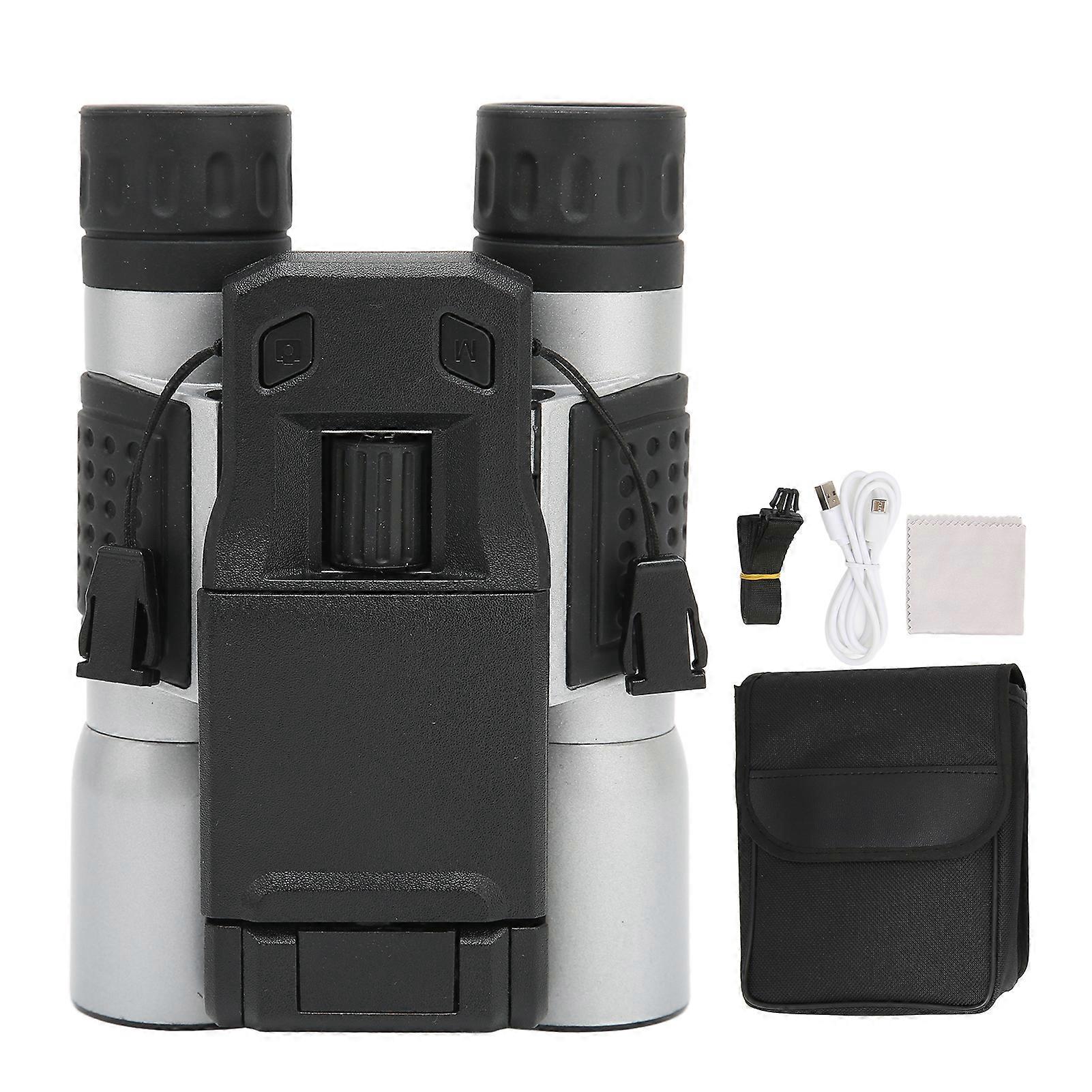 W32 Digital Telescope Camera 12x32 2inch LCD 8GB Digital Binoculars Camera for Watching Birds Football Games Concerts NO.1490