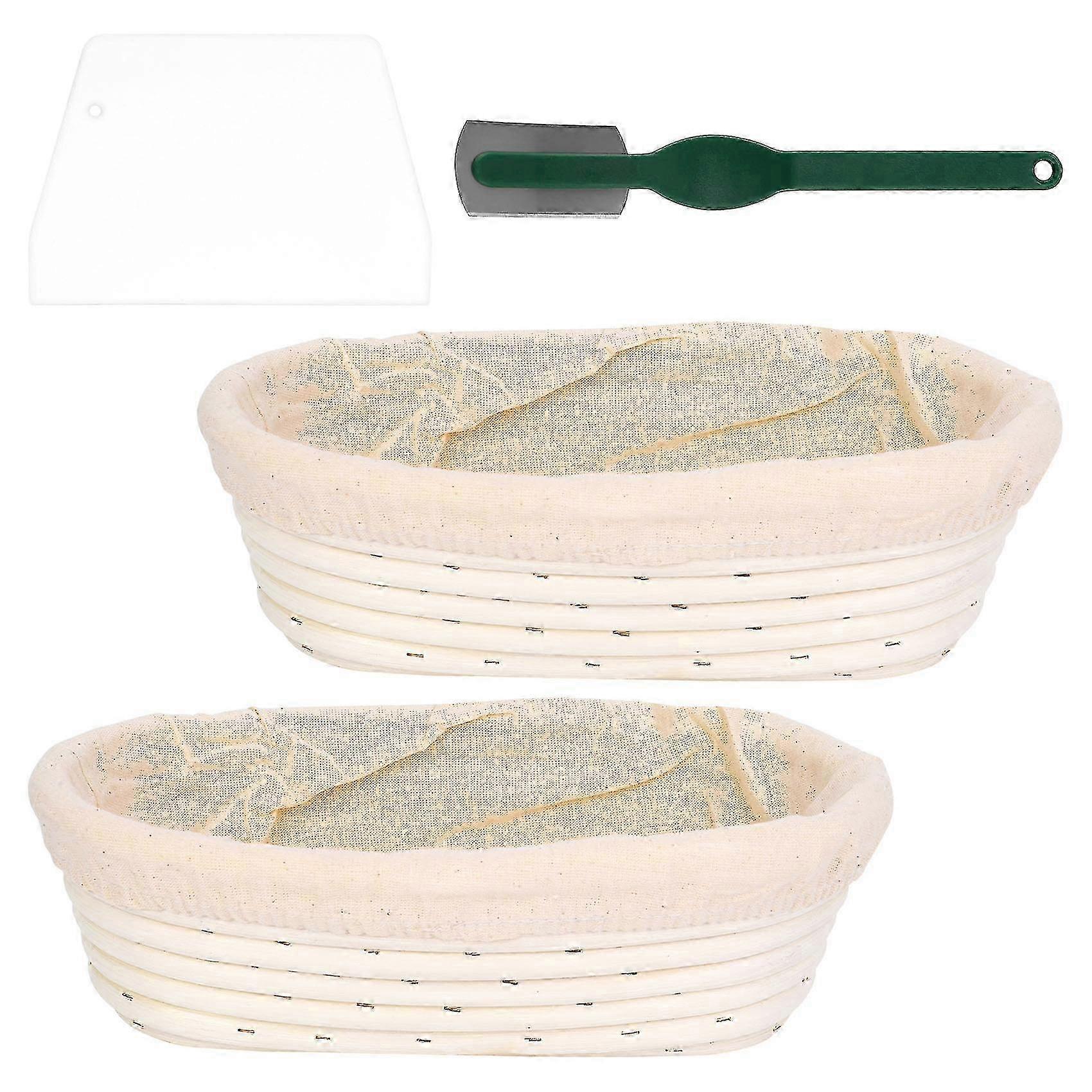 Banneton Bread Proofing Baskets - Round Banneton Sourdough Proving Baskets Natural Rattan Proofing