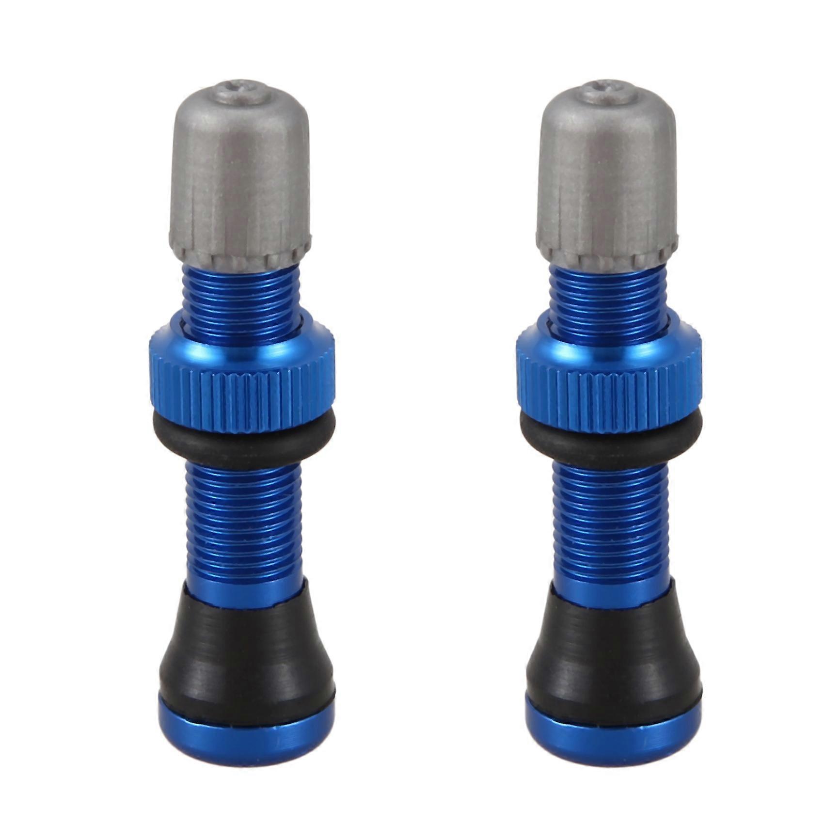 2X Tubeless Valve Bicycle Valve for Road Bicycle Tubeless Tires Brass Core Alloy Stem Tubeless Seal