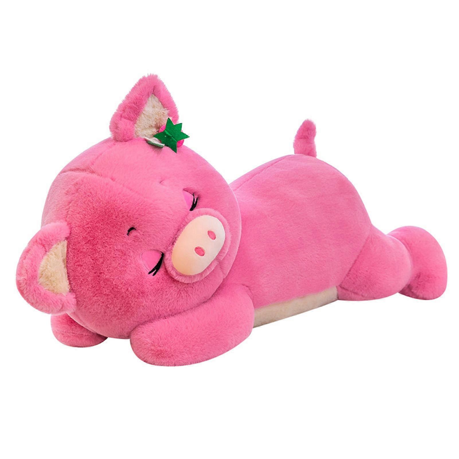 Cute Strawberry Pig Plush Toy Stuffed Pillow Lovely Soft Plushies Pillow Cushion Plush Doll for Kids Baby Comforting Gift