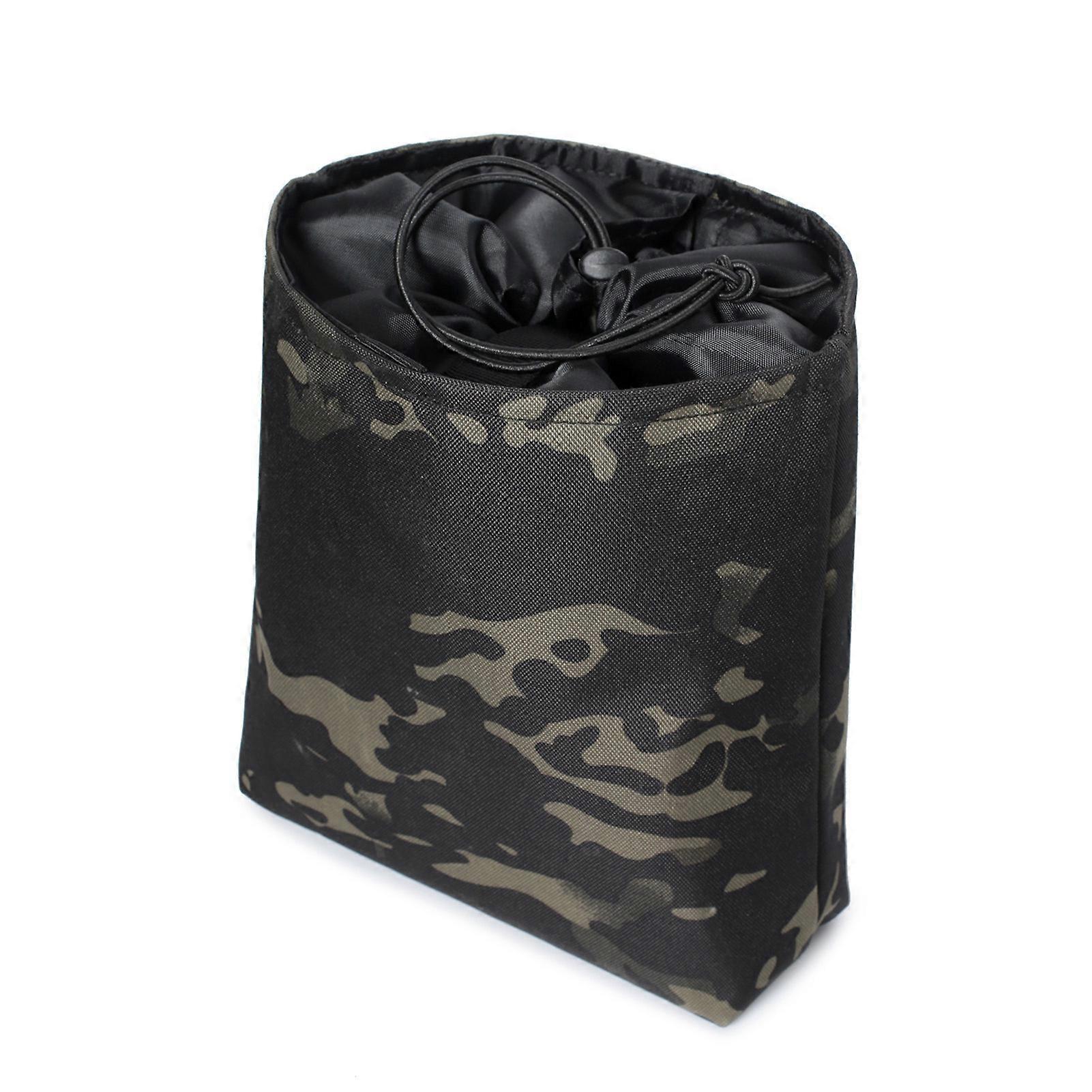Drawstring Magazine Dump Pouch Utility Pouch Folding Dump Pouch for Outdoor Camping Hiking