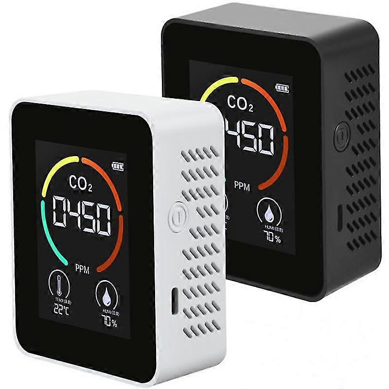 3 In1 Co2 Meter Digital Temperature Humidity Tester Accurate Co2 Detector Tvoc Air Quality Monitor For Home Office School