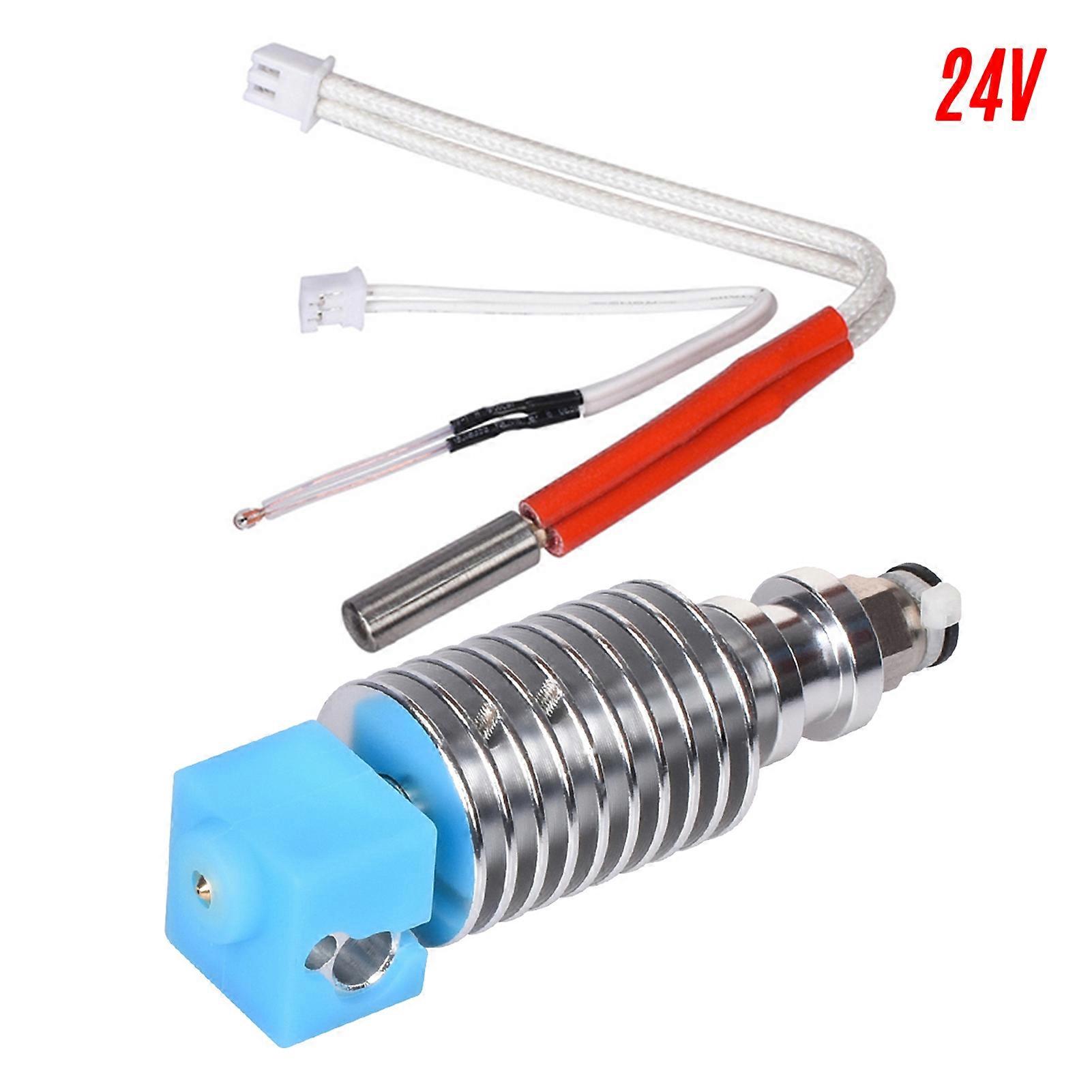 3D Printer 24V I3 Mega Hotend V5 J-head Hotend Bowden Extrude Kit with 0.4mm Nozzle Heater Wire Compatible with Anycubic Mega Series 3D Printer Chiron