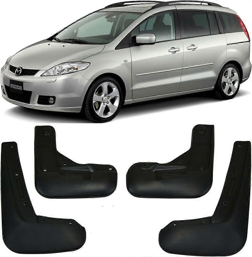 Genuine Front & Rear Molded Splash Guards Mud Flaps For 2005-2010 Mazda 5