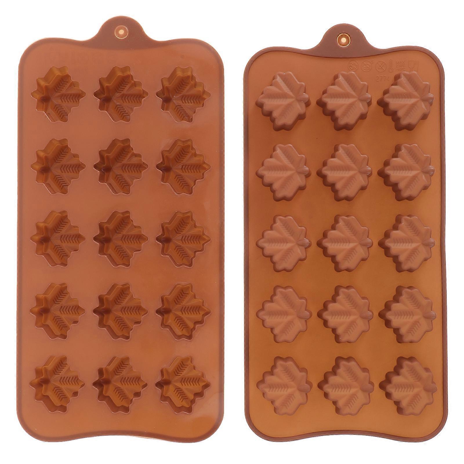 2PCS Creative Shaped Design Baking Tools Baking Gadgets Multi-Purpose Silicone Molds for Chocolate (Style 5, Random Color)