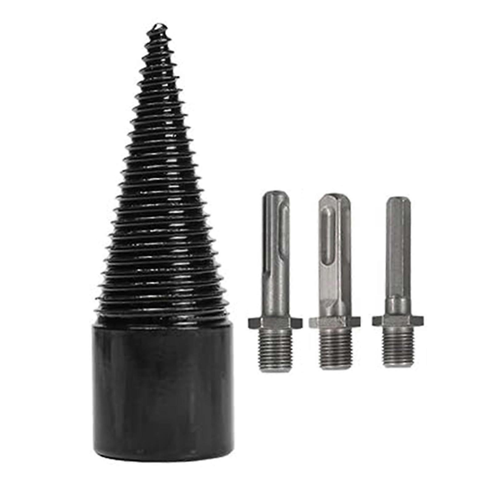 Split Cone Type Wood Splitting Drill Bit Non-Slip Durable Wood Splitting Drill Bit for Outdoor