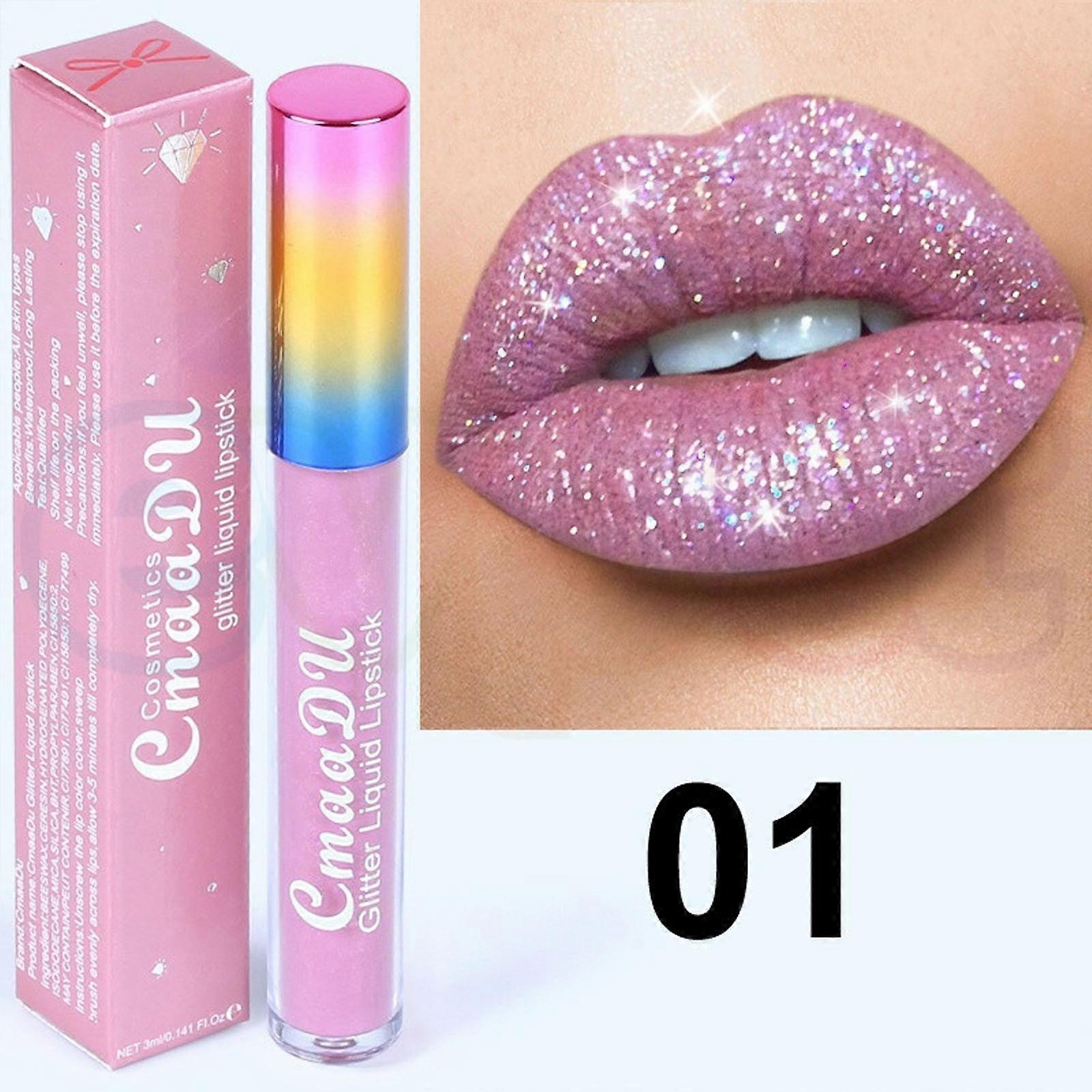 Diamond Shiny Matte To Colorful Lip Gloss Lipstick 6 Colors Optional 4ML