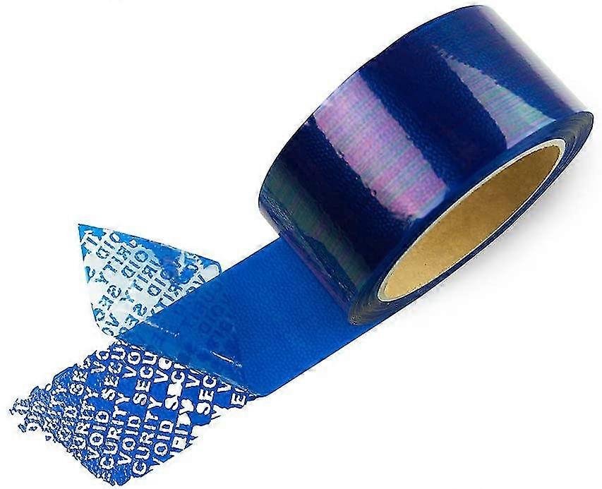 Sxbd Tamperproof Security Tape, Sealing & Packaging Tape, Anti-counterfeiting Tape, Blue, 50mm50m, 1roll