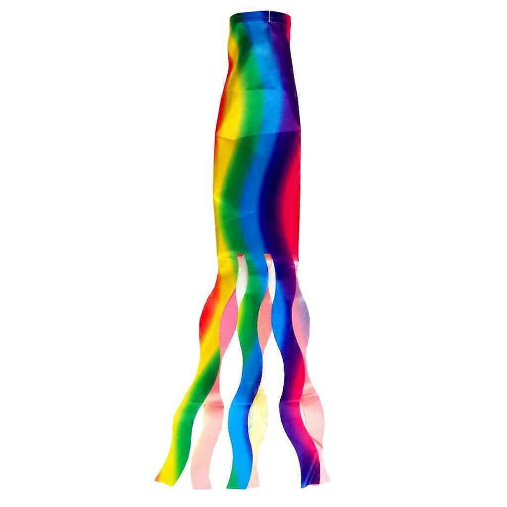 Rainbow Windsock Wind Streamer Flag Garden Camping Decoration Flag 70CM
