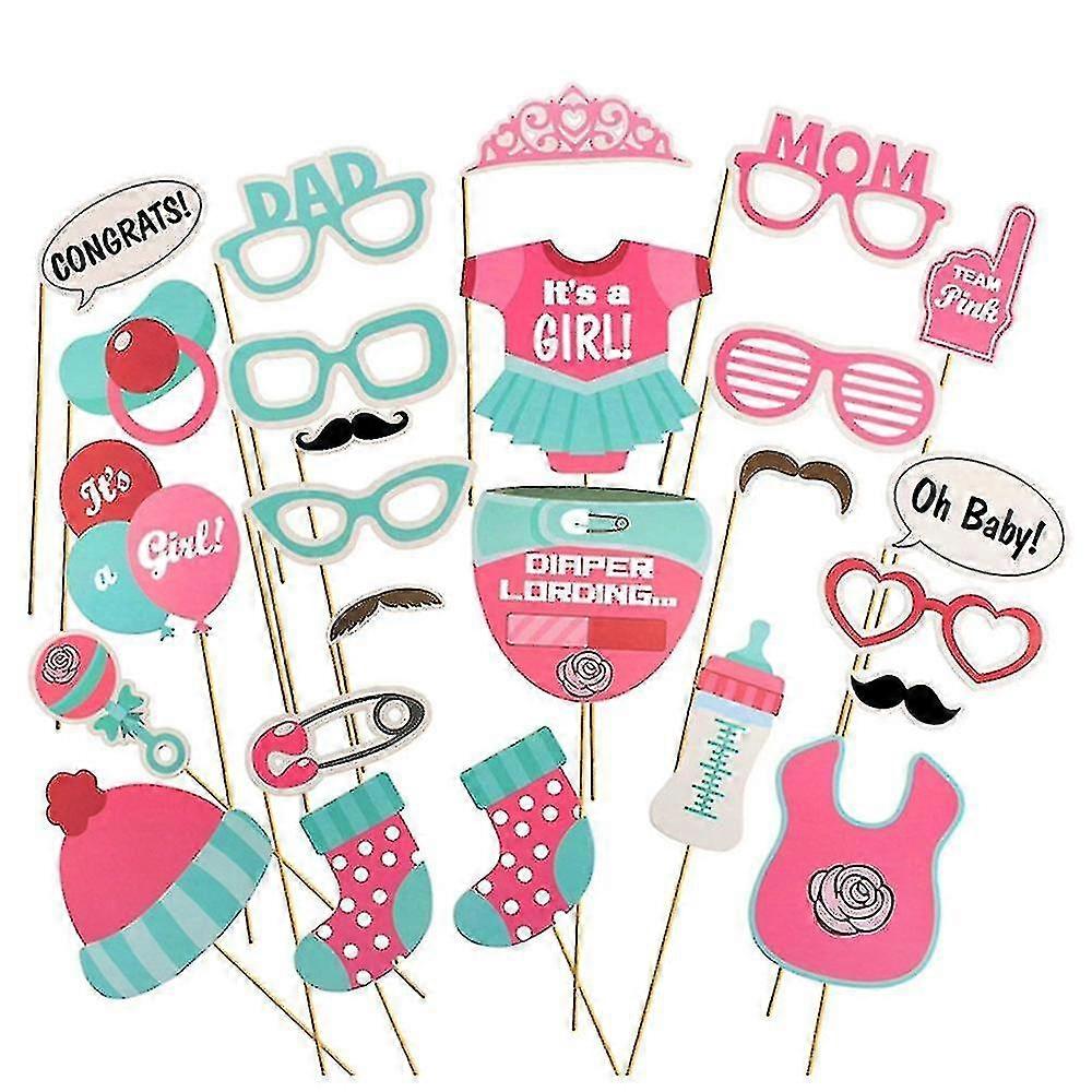 25pc Baby Mädchen Dusche Requisiten Set