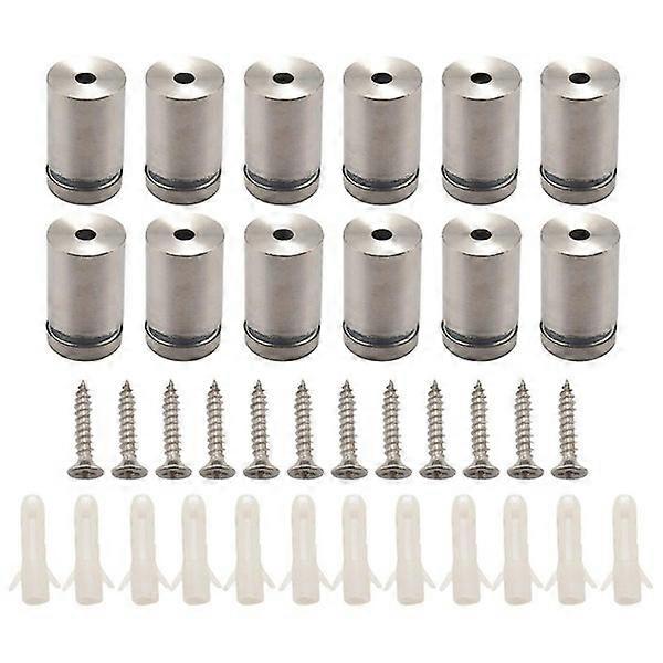 12pcs 3/4" x 1" Sign Holder Wall Standoff Screws