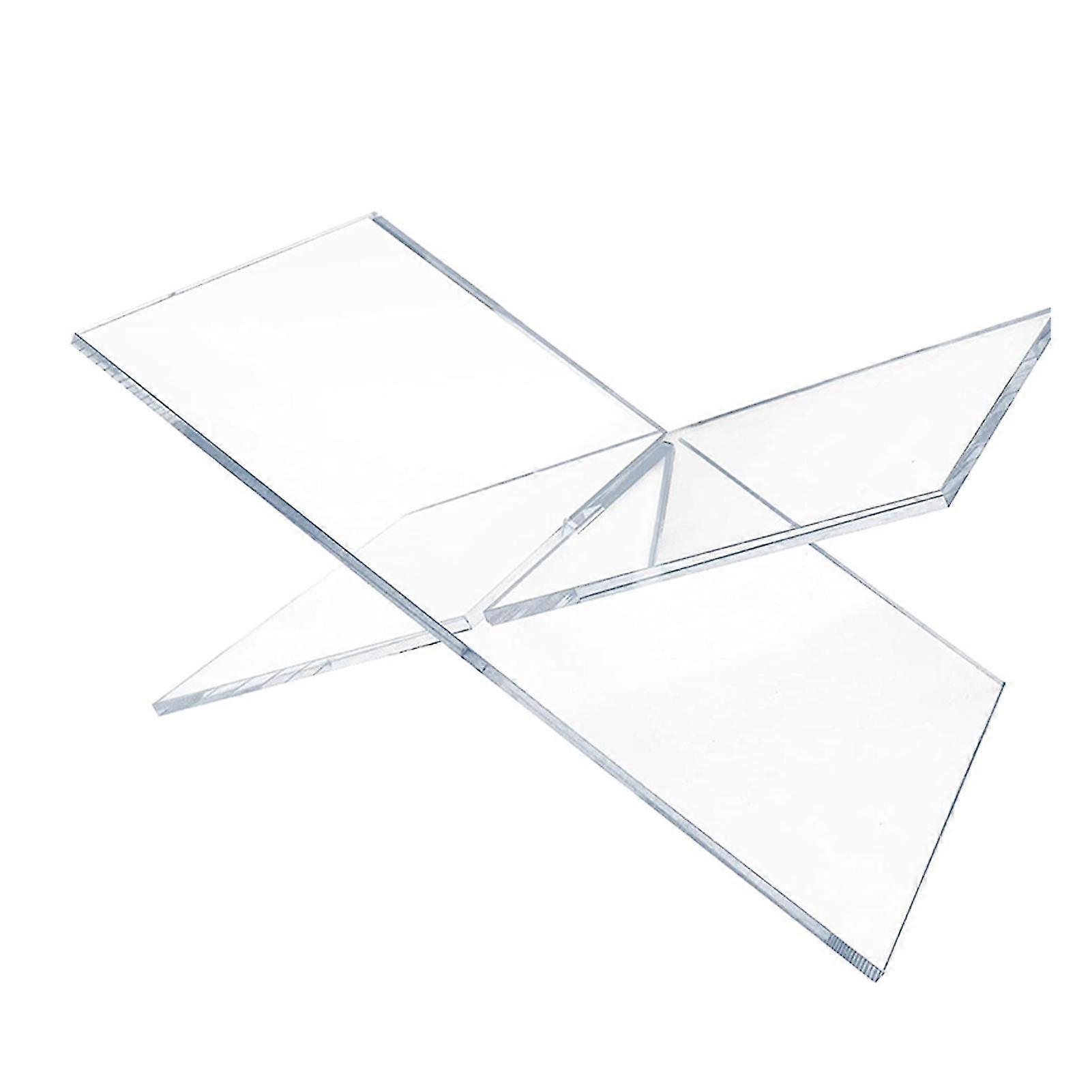 Acrylic Transparent Book Stand X-shaped Structure Book Stand