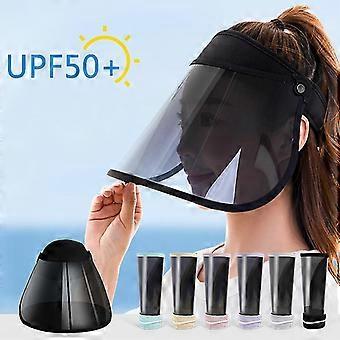 1 pieza de mujer' s Verano Ocio Al Aire Libre Gorro Visera Mascarilla Negro
