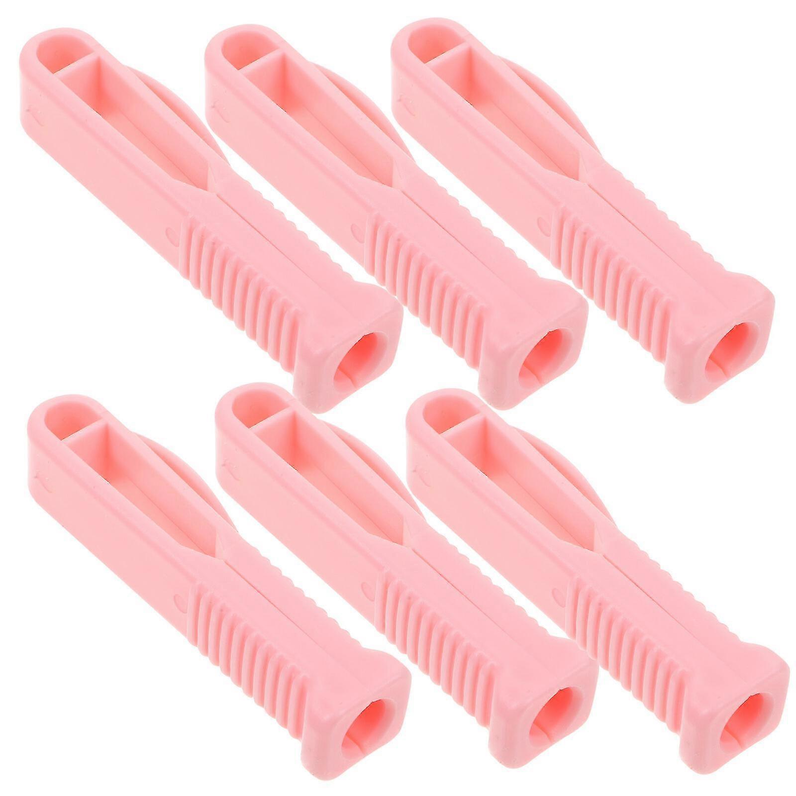 6 sztuk plastikowych otwieraczy do ampułek, rowkowany design, łamacz fiolek, profesjonalny mini otwieracz do butelek