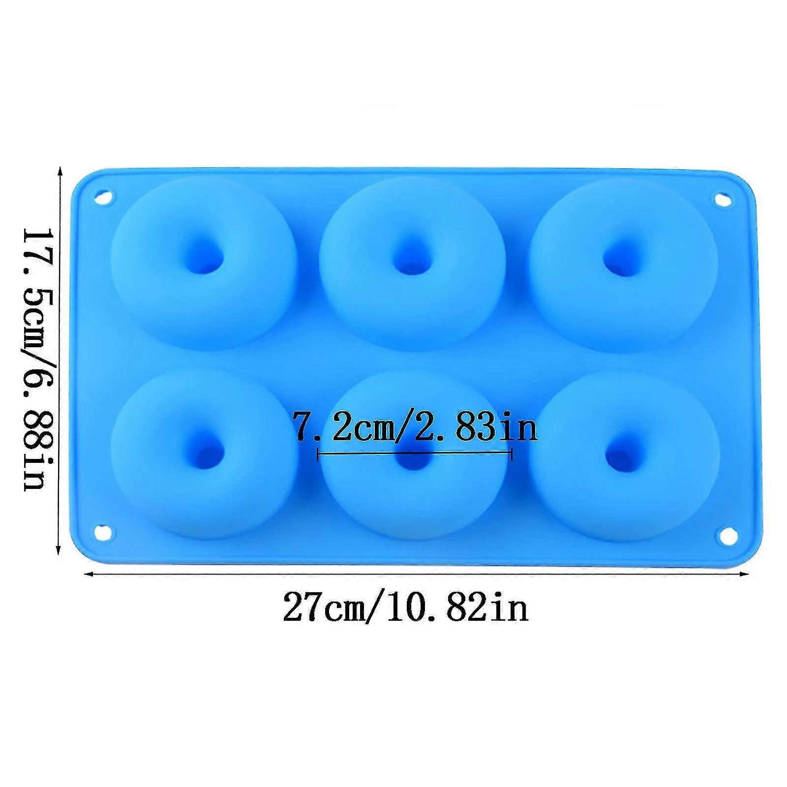 6 With Donut Mold Cake Shape Cookie Cookie Model Candy Mold Diy Silicone