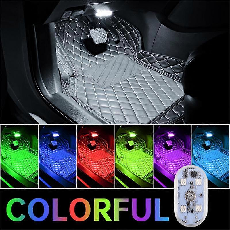 Car LED Touch Lights Wireless Car Reading Lamps Mini USB Charging Interior